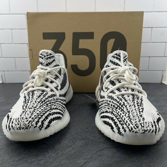 Adidas Yeezy Boost 350 v2 Zebra Size 11 Mens White Core Black Red Retro YZY SPLY - Picture 7 of 12